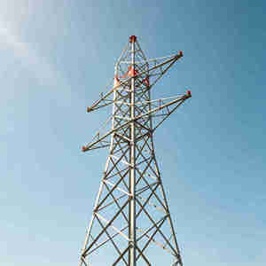 Torre a traliccio angolare zincata pesante con strato di zinco spesso per uso a lungo termine - Product Image 6