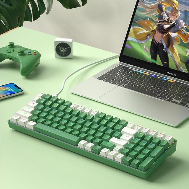 BOW Wholesale Products ABS Keycaps Portable Hot Swappable Colorful Gaming Ergonomic Mechanical Keyboard