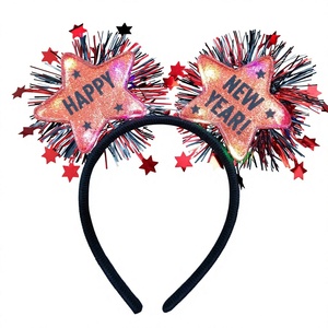 Fascia per Capelli a Stella a Cinque Punte Luminosa a LED in Tessuto per <span class=keywords><strong>Capodanno</strong></span>, Decorazione per Feste <span class=keywords><strong>di</strong></span> <span class=keywords><strong>Capodanno</strong></span> - Vendita all'Ingrosso - Product Image 4