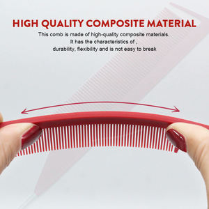 Herramientas de Peluquería, Peine de Cola de Rata de Acero Inoxidable Resistente para Trenzas, Corte de Cabello y Peinado - Product Image 2