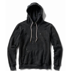 Sudadera de lana pesada personalizada para hombre Sudadera con capucha recortada de gran tamaño con bordado grueso 100% algodón Impresión digital para invierno - Product Image 1
