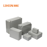 Contenitore Elettronico in Plastica ABS per Esterni, Scatola di Giunzione Impermeabile IP65 Grigia 240x190x90mm