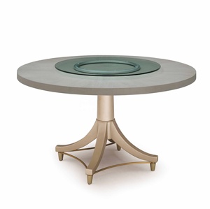 Sang trọng truyền thống phong cách ăn uống Bộ Cổ Điển Pháp đồ nội thất rắn gỗ tròn bàn ăn với 6 Ghế Ăn Bộ - Product Image 3