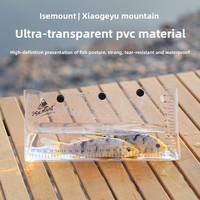 Sac d'observation de pêche en plein air ISE MOUNT avec logo personnalisé, pour le stockage de poissons vivants, règle de mesure intégrée, pliable, en cuir