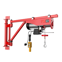 Grue à flèche compacte et pliable avec support mural épaissi, machine de levage murale compacte