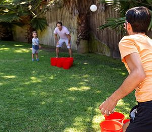Jeu de <span class=keywords><strong>Pong</strong></span> géant pour fête de jardin en famille, pour pelouse, plage, cour, en plastique durable, jeu d'extérieur - Product Image 2