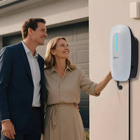Chargeur mural pour véhicules électriques OEM ODM 22 kW 16A 32A Station de recharge murale pour véhicules électriques 11 kW 7 kW avec prise de type 2 version de base Plug & Charge