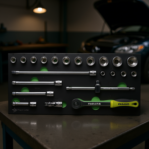 Fasano <b>Socket</b> Wrench Set 38mm 19 Piece Automotive Repair Tool Kit - Product Image 3