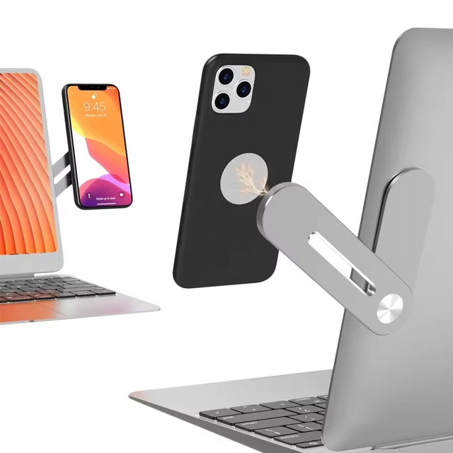 Aluminum Extension Support PC Phone Holder Adjustable Tablet Pad PC Smart Phone Mount Holder Magnetic Microphone Holder Stand