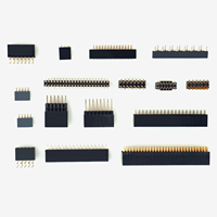 2,54 3 Conector hembra de 16 pines Doble fila 180 grados conector de cable a placa PCB
