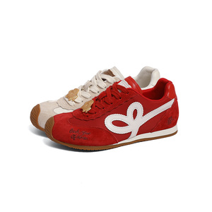 Zapatillas Deportivas de Mujer Primavera-Verano 2026, Estilo Forrest Gump, Año del Caballo, Ligeras, Transpirables, de Cuero Genuino, Casuales - Product Image 1