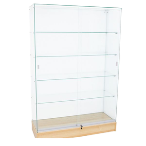 Vitrine de présentation en verre trempé sans cadre, en MDF, style autoportant, pour la vente en gros aux fabricants et aux magasins de tabac - Product Image 1