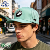Gorras de Golf OEM de Fábrica, Ligeras, Deportivas, de Color Sólido, Transpirables, con Orificios Cortados con Láser, para Uso Unisex en Exteriores
