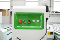 Máquina Fresadora CNC Industrial Verde y Blanca para Madera, Tamaño Personalizable para Muebles de MDF y Carpintería