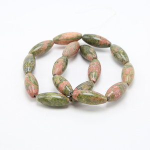10x25mm <span class=keywords><strong>Perles</strong></span> De Pierre Gemme <span class=keywords><strong>Unakite</strong></span> <span class=keywords><strong>Perles</strong></span> de Riz DE Bijoux BRICOLAGE <span class=keywords><strong>Perles</strong></span> Fabrication De Bijoux - Product Image 4