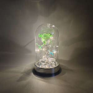 Valentine's Day Gift LED Warm <b>White</b> Light Acrylic Rose Ornaments for Mother's Day - Product Image 1