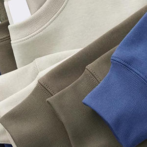 T-shirt en molleton à manches régulières pour homme avec logo brodé personnalisé, coupe ample, polyester/coton, doublure solide, hiver - Product Image 3