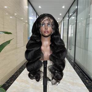 Cơ Thể Sóng Ren Phía Trước 100 Trinh Nữ Nguyên 100% Brazil Tóc Con Người Tóc Giả Nhà Cung Cấp 13X4 13X6 360 Đầy Đủ HD Ren Phía Trước Tóc Giả Cho Phụ Nữ Da Đen - Product Image 2