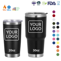 Venta al por Mayor de Tazas de Viaje Aisladas de Acero Inoxidable de 20oz y 30oz, Color Mate Sólido Premium, Libres de BPA, para Uso Diario en la Oficina