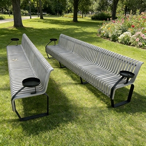 Banc de repos et de détente en bois pour usage commercial Y513, idéal pour les restaurants, les terrasses et les piscines. - Product Image 4