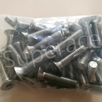Perno de titanio de cabeza plana Allen 1/2-20 pulgadas x 2.0 de longitud, perno cónico avellanado para bieletas de dirección, autos de carreras