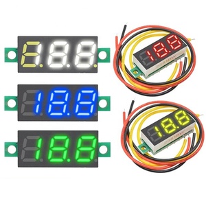 0.28 inch DC 0-100 <span class=keywords><strong>Volt</strong></span> vôn kế ánh sáng phát ra Diode kỹ thuật số vôn kế điện áp Tester Detector cho xe xe máy cung cấp điện - Product Image 1