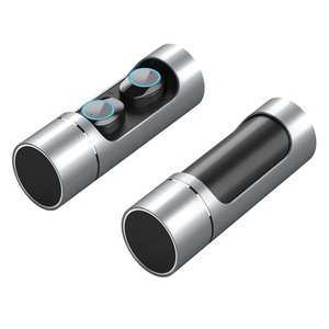 2025 chất lượng hàng đầu OEM Tai nghe không thấm nước ngân hàng điện kim loại TWS Earbuds xi lanh sạc trường hợp K-01 - Product Image 3