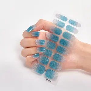 Vendite calde nuovi adesivi per unghie in Gel Semi-indurito adesivo in Gel smalto per unghie avvolge marchio privato donna con lampada a LED