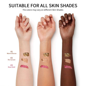 Aceite Corporal Vegano <span class=keywords><strong>con</strong></span> <span class=keywords><strong>Brillo</strong></span>, Iluminador para la Piel <span class=keywords><strong>con</strong></span> Aroma Tropical, 3 Tonos, Hidratante y Nutritivo, Marca Privada OEM - Product Image 6