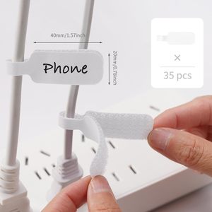 뜨거운 판매 자체 접착 나일론 코드 태그 멀티 컬러 쓰기 케이블 관리 후크 루프 라벨 친환경 컴퓨터 - Product Image 5