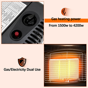 <span class=keywords><strong>Chauffage</strong></span> au <span class=keywords><strong>gaz</strong></span> infrarouge portable <span class=keywords><strong>d</strong></span>'intérieur à brûleur céramique, thermostat réglable, éclairage et protection contre la surchauffe, directement de l'usine - Product Image 4