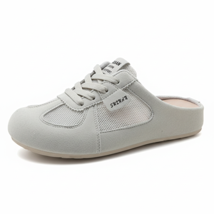 2025 collezione estiva K3903 nuove scarpe da acqua da esterno in rete bianca Design piatto Slip-on per il coordinamento - Product Image 1