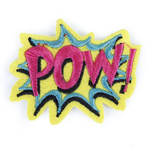 Tùy chỉnh của riêng bạn DIY thêu các bản vá lỗi vải thêu phù hiệu tim/Hoa/vòng hình dạng các bản vá lỗi - Product Image 2