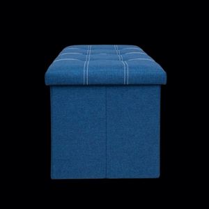 Modern Stool Living Room Furniture <b>Storage</b> Box Fabric Stainless Steel Bamboo Highest Quality Sample Available Stools Counter - Product Image 2