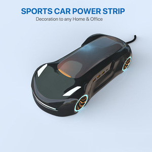 Tira de alimentación para coche deportivo, cable de extensión de 3,5 M, 4 salidas americanas, USB 3, 1 tipo C, estación de carga PD, decoración del hogar con luz nocturna - Product Image 2
