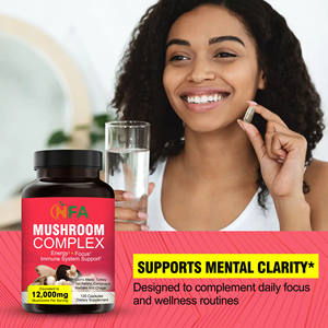 Cápsulas de Colágeno Marino con Complejo de Hongos OEM ODM, Cápsulas con Mezcla de Hongos y Extracto de Cordyceps que Favorecen la Claridad Mental - Product Image 3