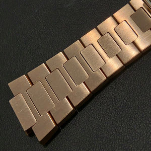 Pulsera PP/RLX de oro de 9K-18K-Diamante cultivado en laboratorio con incrustaciones para 26331/15400/15500/26240 y piezas de reloj personalizadas OEM - Product Image 2