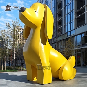 Statua di Cane in Vetroresina Personalizzata TREVI, Graziosa Scultura Animale per Decorazione Esterna in Vendita - Product Image 5