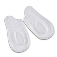 Semelles en silicone demi-taille YEBEI Coussin dorsal d'absorption des chocs de massage avec fonction de particules concaves Semelles en silicone souple pour chaussures