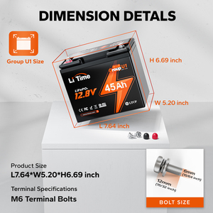 ב-רמת חיים 4 תאים יישום רחב ip65 מים 12v 45ah 576w lifepo4 למנוע טרולים 20-30 ליברות - Product Image 2