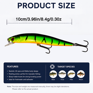 Set di 68 Esche da Pesca Assortite, Combo di Minnow e Crankbait, Esche Artificiali Dure per Bass, Trota e Acqua Salata, Direttamente dalla Fabbrica - Product Image 5
