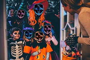 New Product Masque Lumineux Halloween Festival Costume <strong>Scary</strong> Sound Control Glowing <strong>Mask</strong> LED Light up EL Wire <strong>Mask</strong> - Product Image 6