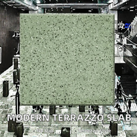 Grande dalle de terrazzo artificiel en ciment, design moderne, 12 mm d'épaisseur, faible coût, en stock, pour sols, tables et escaliers d'hôtels, écoles et villas