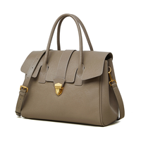 Sac à bandoulière vintage en cuir véritable, sacoche en cuir de vachette tanné végétal, grande capacité, pour femme, affaires, voyage, grand fourre-tout