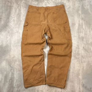<span class=keywords><strong>Pantaloni</strong></span> da Lavoro in Tela con Doppia Rinforzatura alle Ginocchia, Tessuto Duck Canvas 14 oz, Effetto Usurato, per Escursionismo e Attività all'Aperto, Nuova Moda - Product Image 2