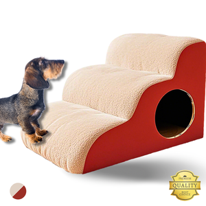 Nuovo robusto ergonomico Multi-Step <span class=keywords><strong>Pet</strong></span> scale per cani e gatti morbidi ad alta densità gradini antiscivolo scale di sicurezza per letto o divano - Product Image 2