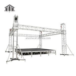 Tùy Chỉnh Xách Tay Nền Tảng Sân Khấu Có Thể Điều Chỉnh Chiều Cao 6 Trụ Cột Vòm Mái Spigot Bolt Giàn Cấu Trúc Cho Sự Kiện Ngoài Trời Buổi Hòa Nhạc - Product Image 3