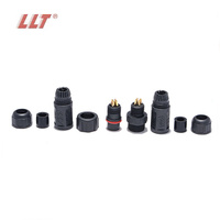 Connecteur aviation étanche LLT M12 2 3 4 broches mâle/femelle pour éclairage horticole