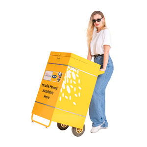 Troli Logam Lembaran Luar Ruangan dengan Payung Matahari - Product Image 2