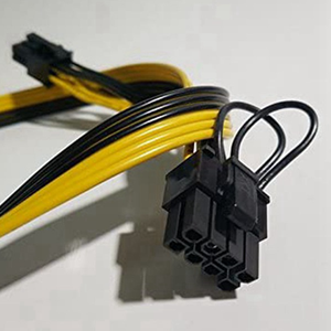 Đầu Nối Cáp Nguồn PCI-E 6Pin Đến 8Pin <span class=keywords><strong>6</strong></span> + 2 <span class=keywords><strong>Pin</strong></span> 50CM Cho Riser <span class=keywords><strong>Card</strong></span> Break Board Bộ Điều Hợp Nguồn Máy Chủ - Product Image 2